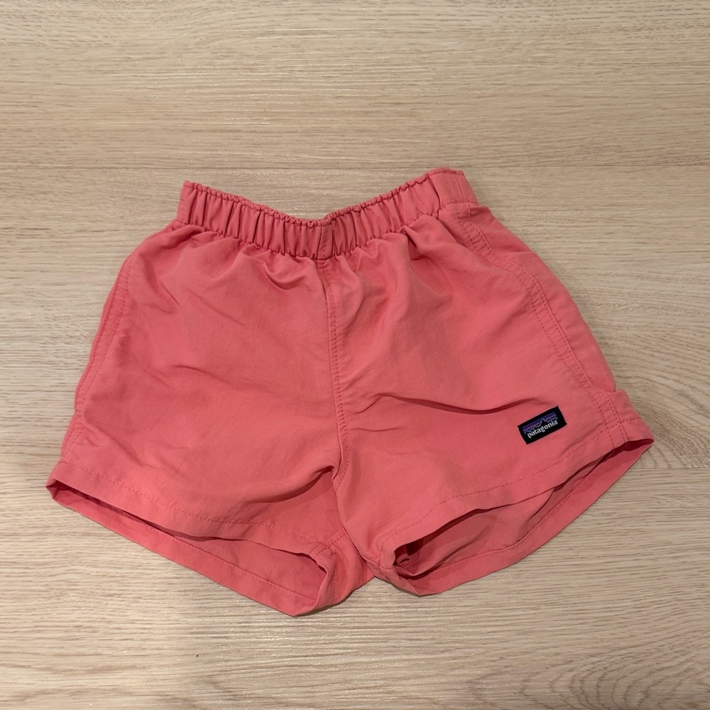 NWOT Patagonia Baby Baggies Coral Pink Shorts